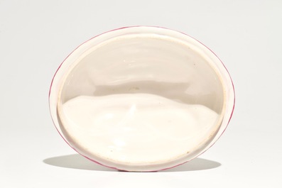 A French faience de l'Est tureen and cover on stand, 19th C.